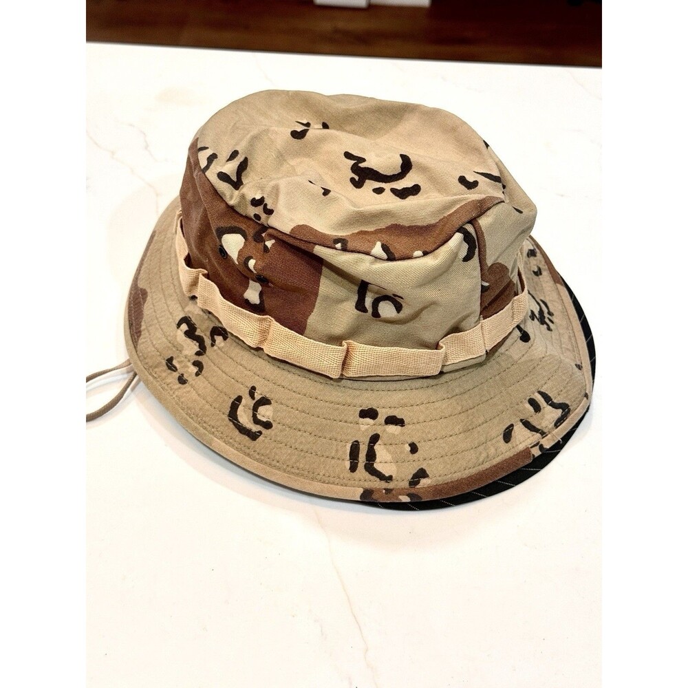 Vintage Desert Camo Boonie Hat USA Medium Military Gorpcore Strap